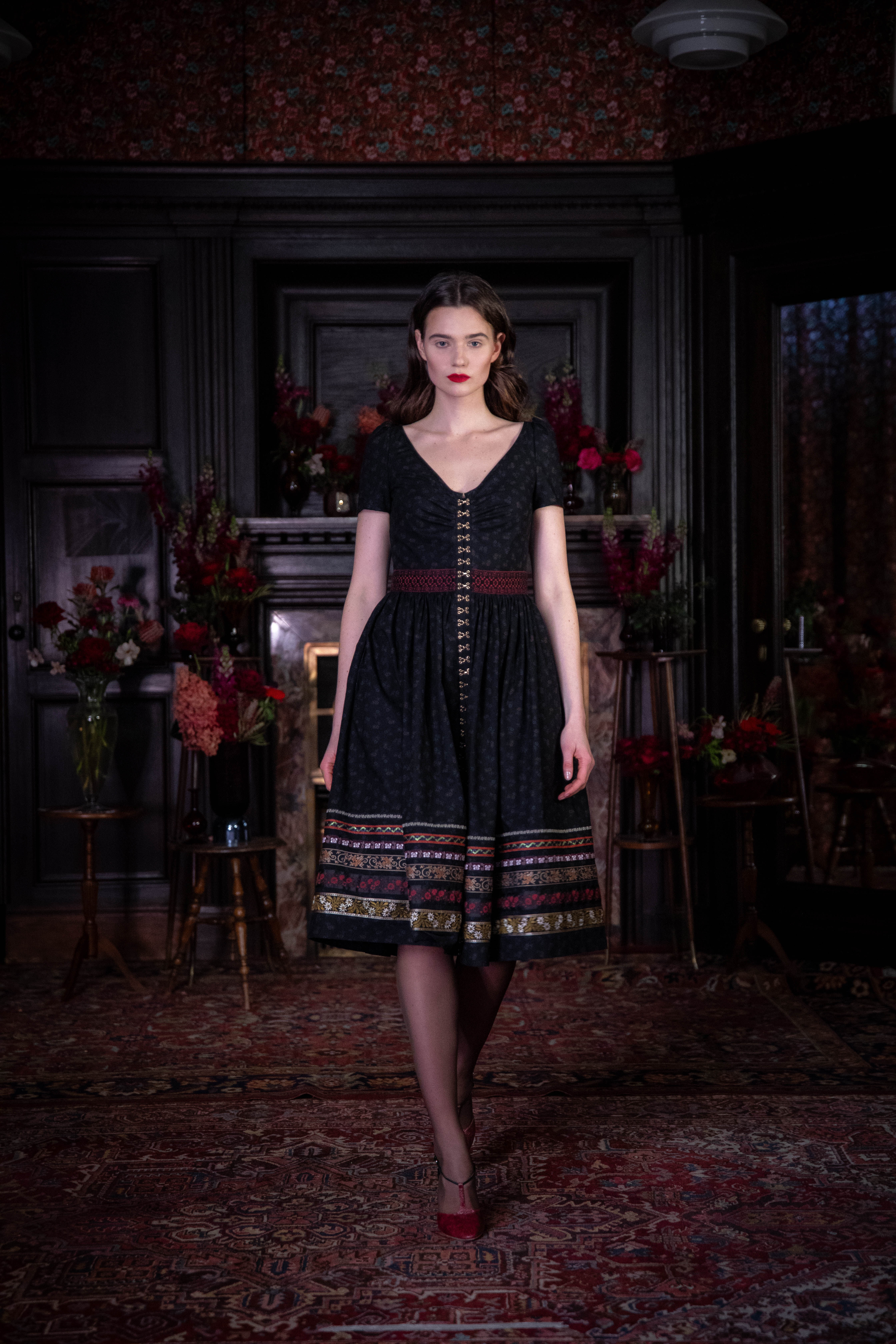Anne Maria Dress one color - Dresses by Lena Hoschek Anne Maria Dress one color - Dresses by Lena Hoschek