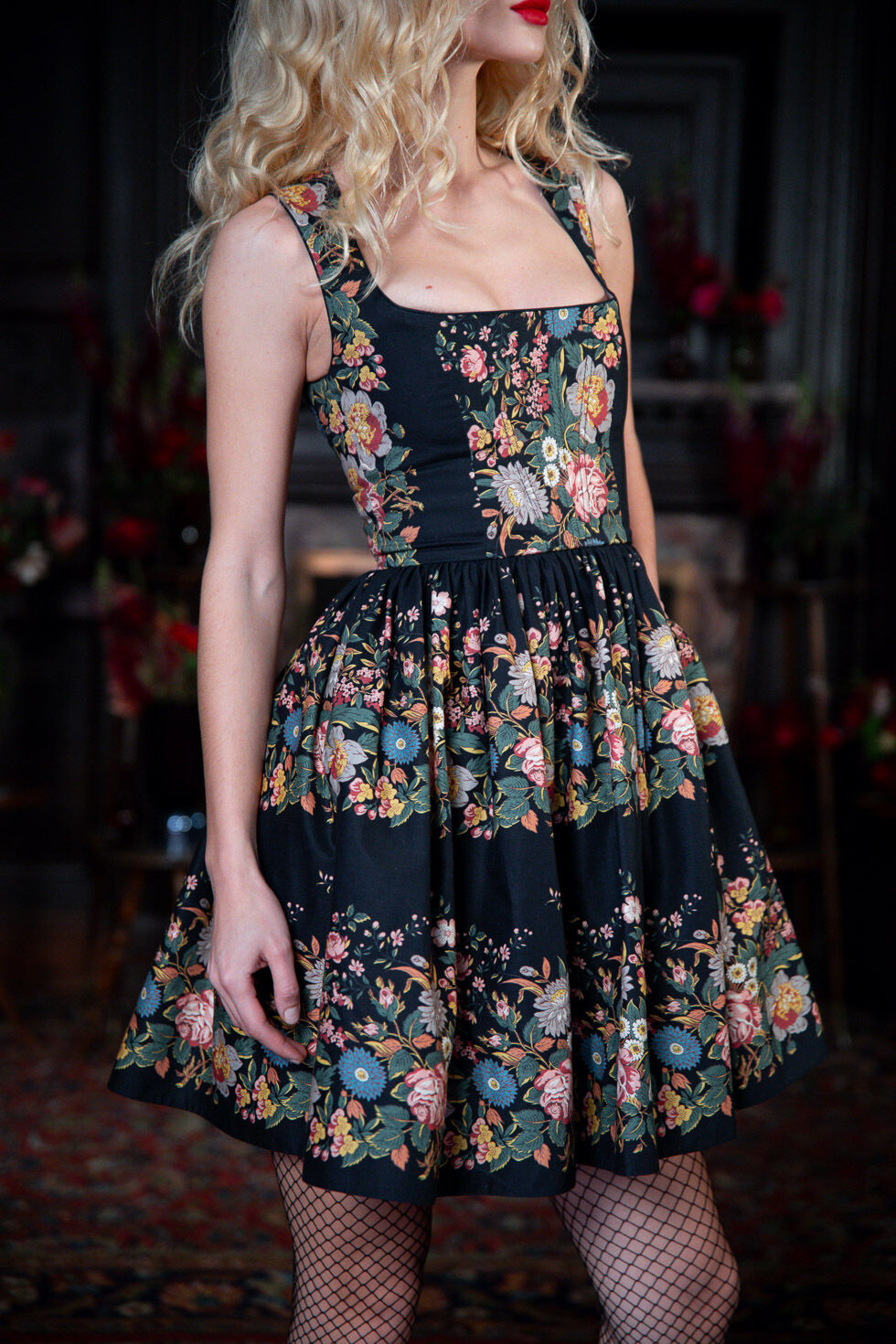 Eleni Dress winter bloom