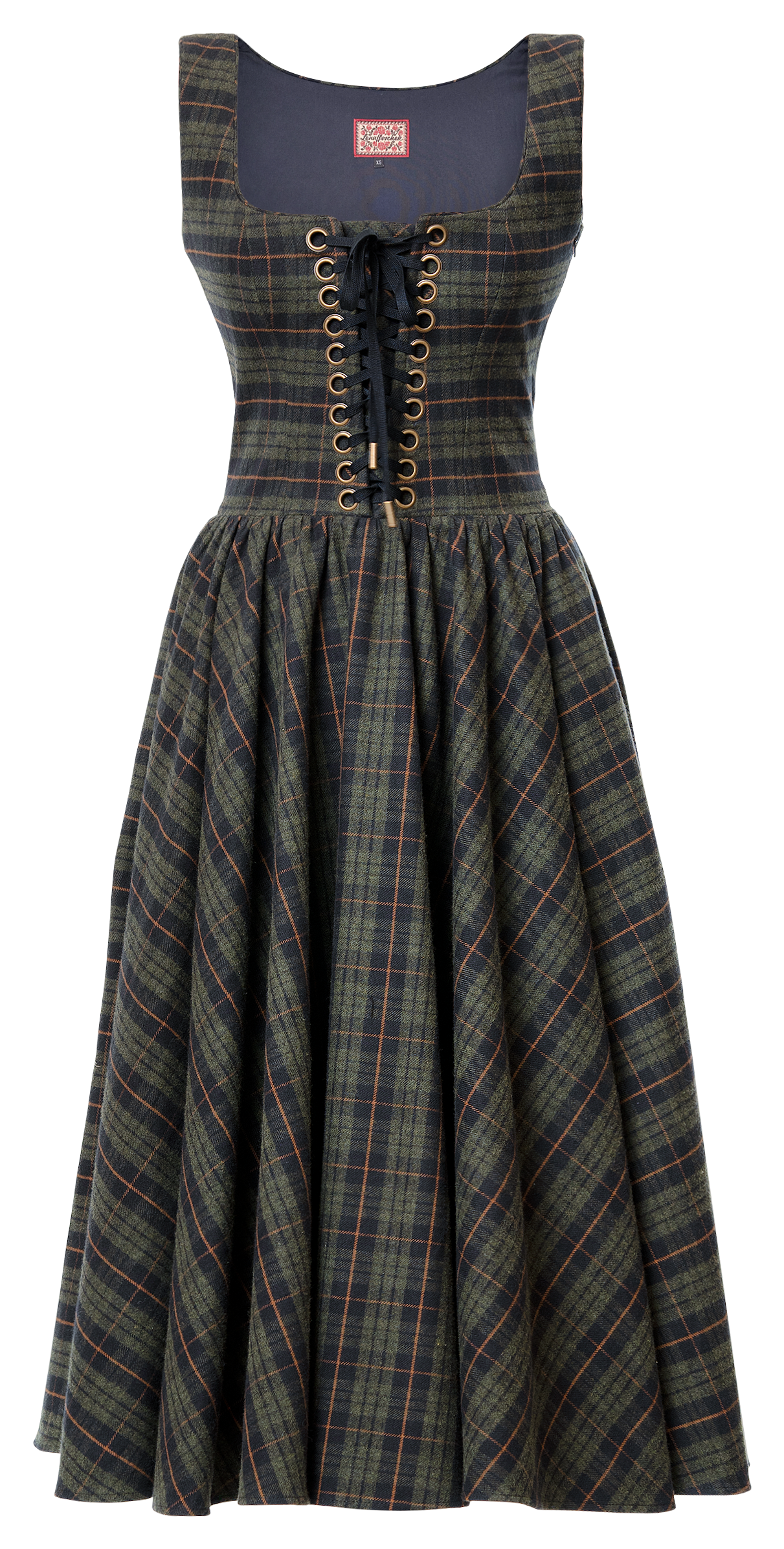 Nikoletta Dress dark flannel - Dresses by Lena Hoschek