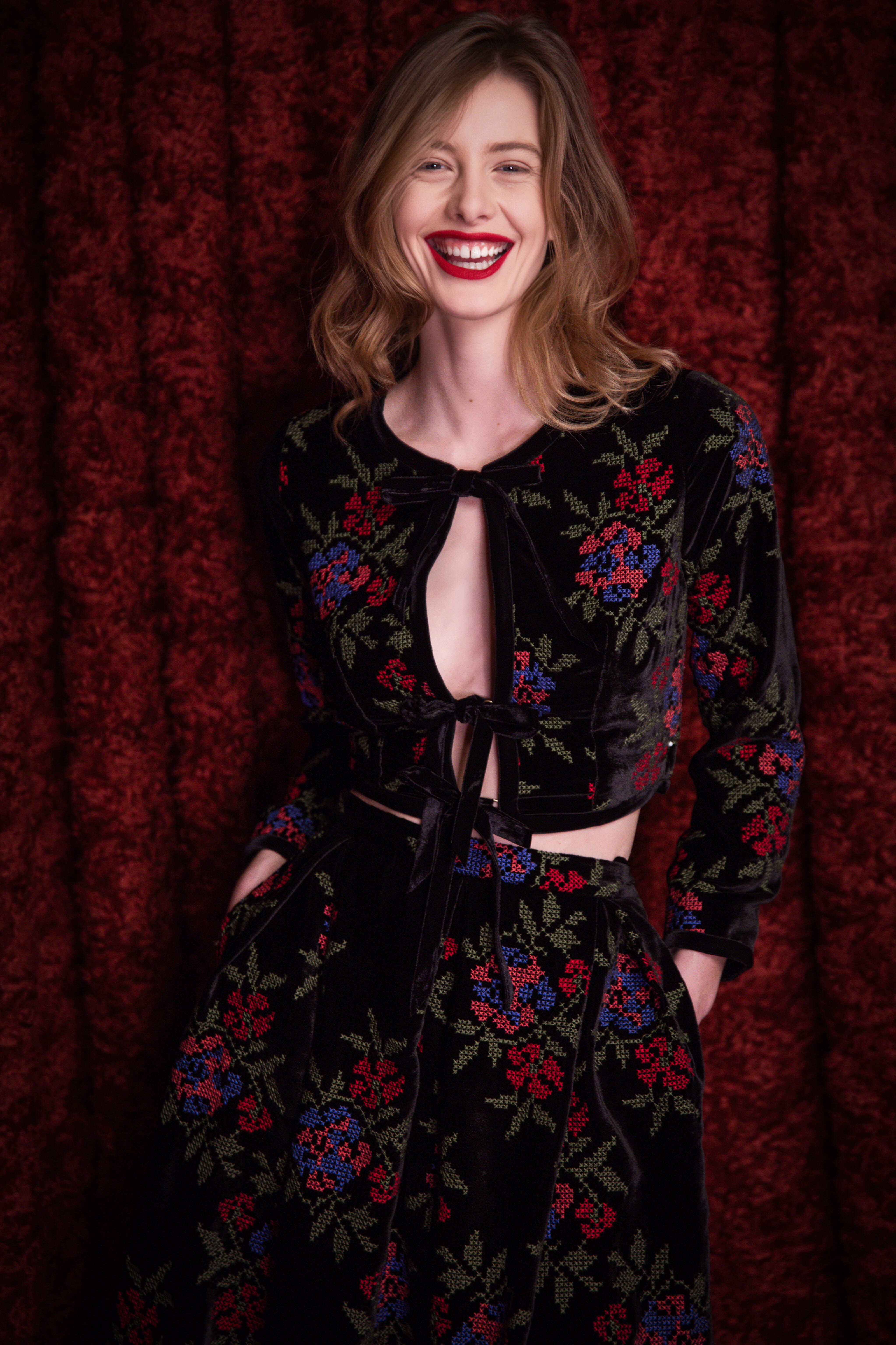 Trixie Jacket velvet rose - Jackets & Coats by Lena Hoschek