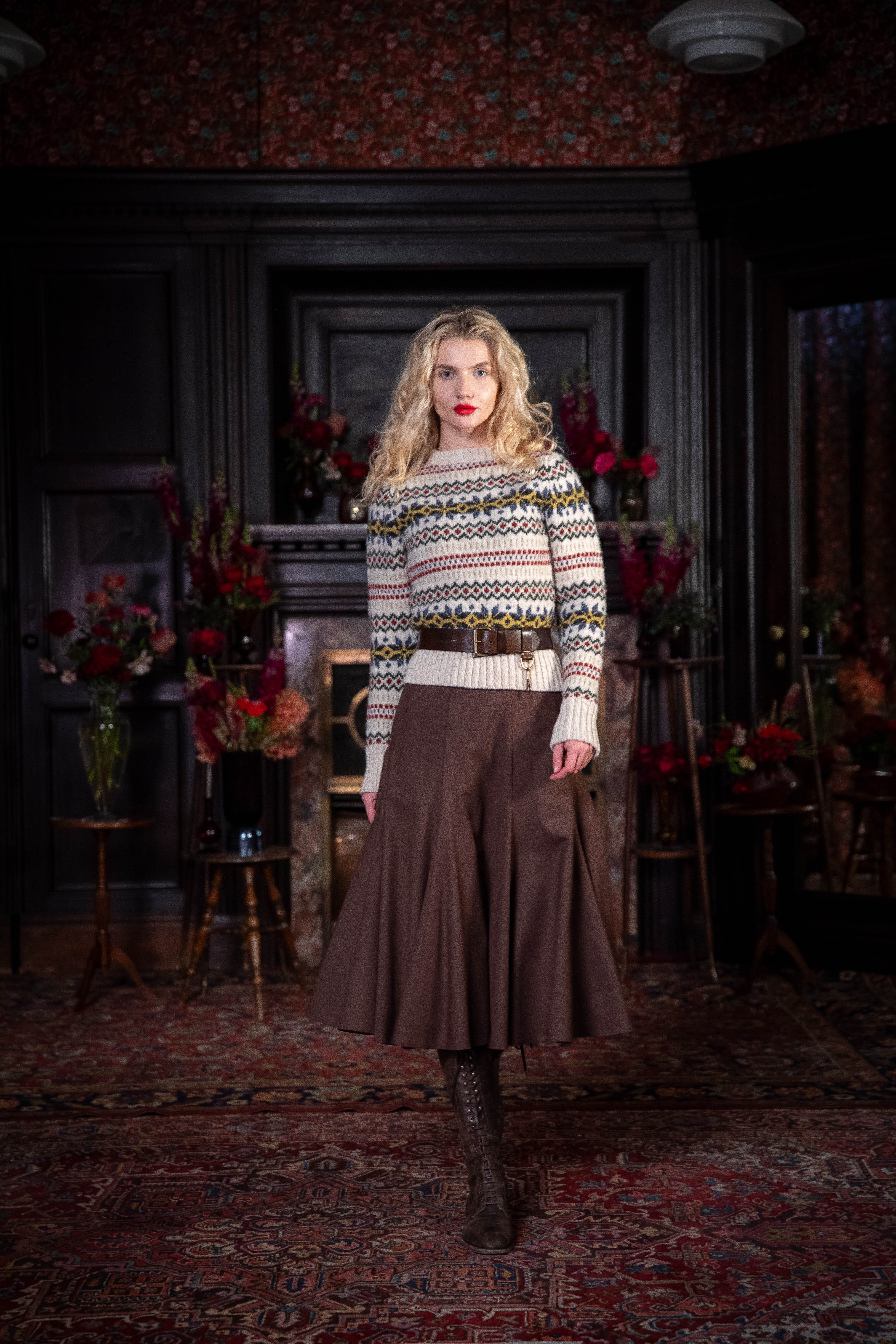 スカート THE NEWHOUSE CLAVER SKIRT S THE NEWHOUSE（ザ ニューハウス）