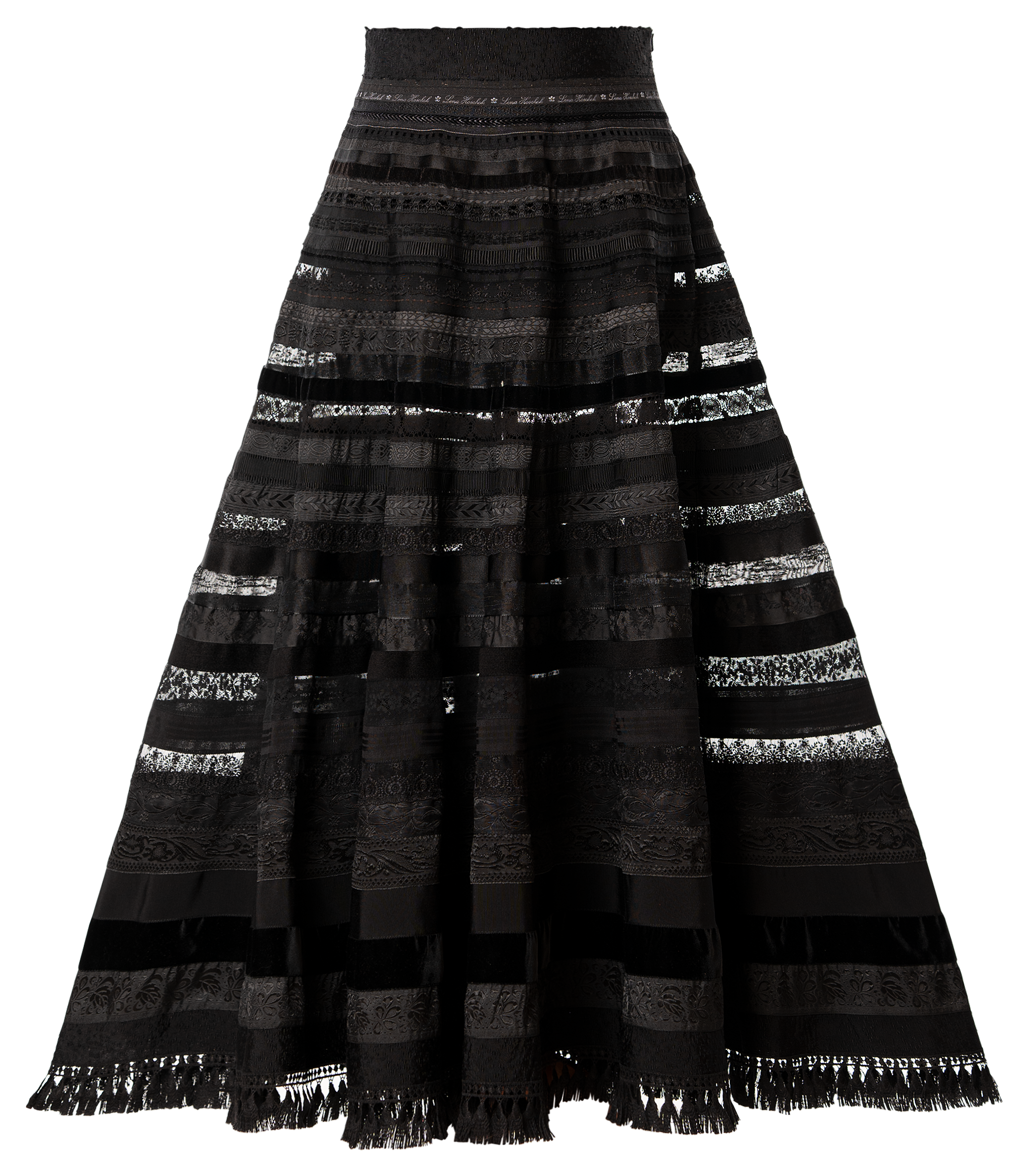 Opulence Ribbon Skirt black swan - Ribbon Skirts by Lena Hoschek