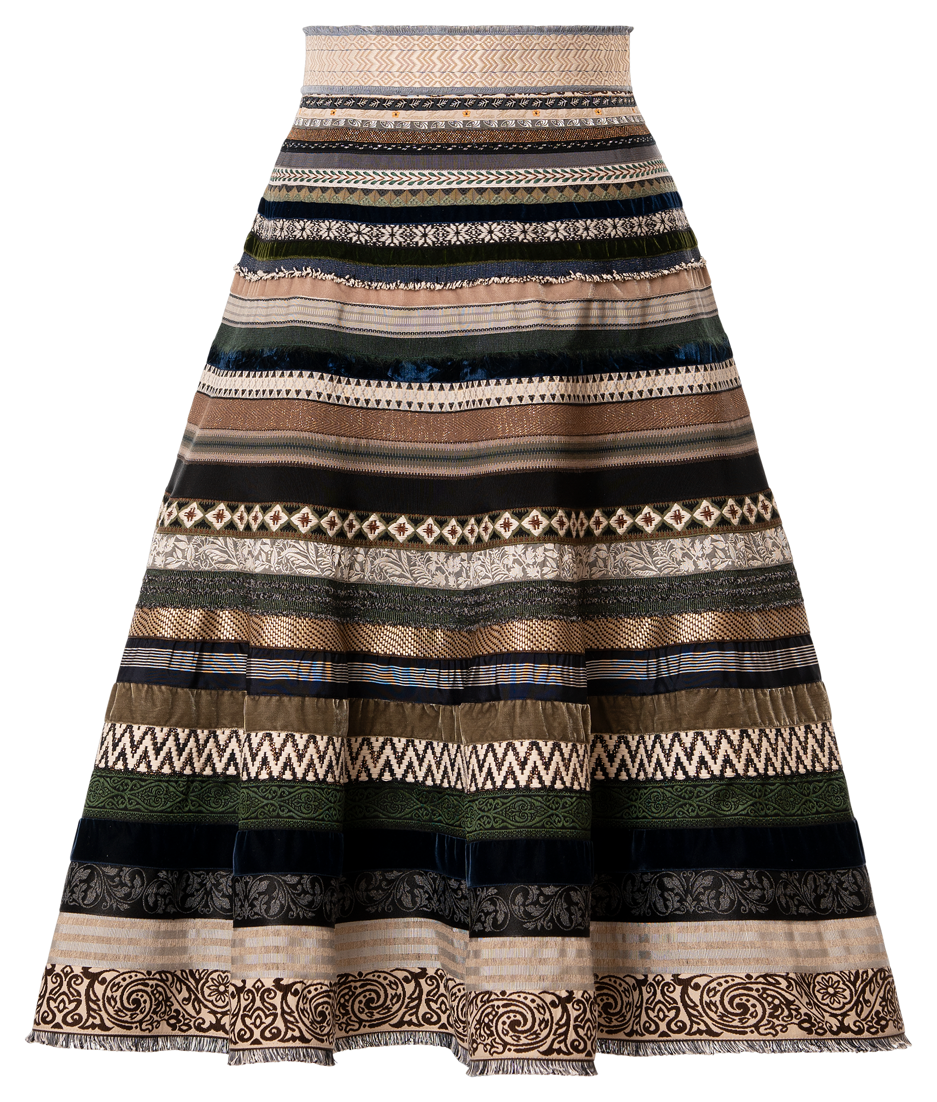 Opulence Ribbon Skirt winter wonderland - Ribbon Skirts by Lena
