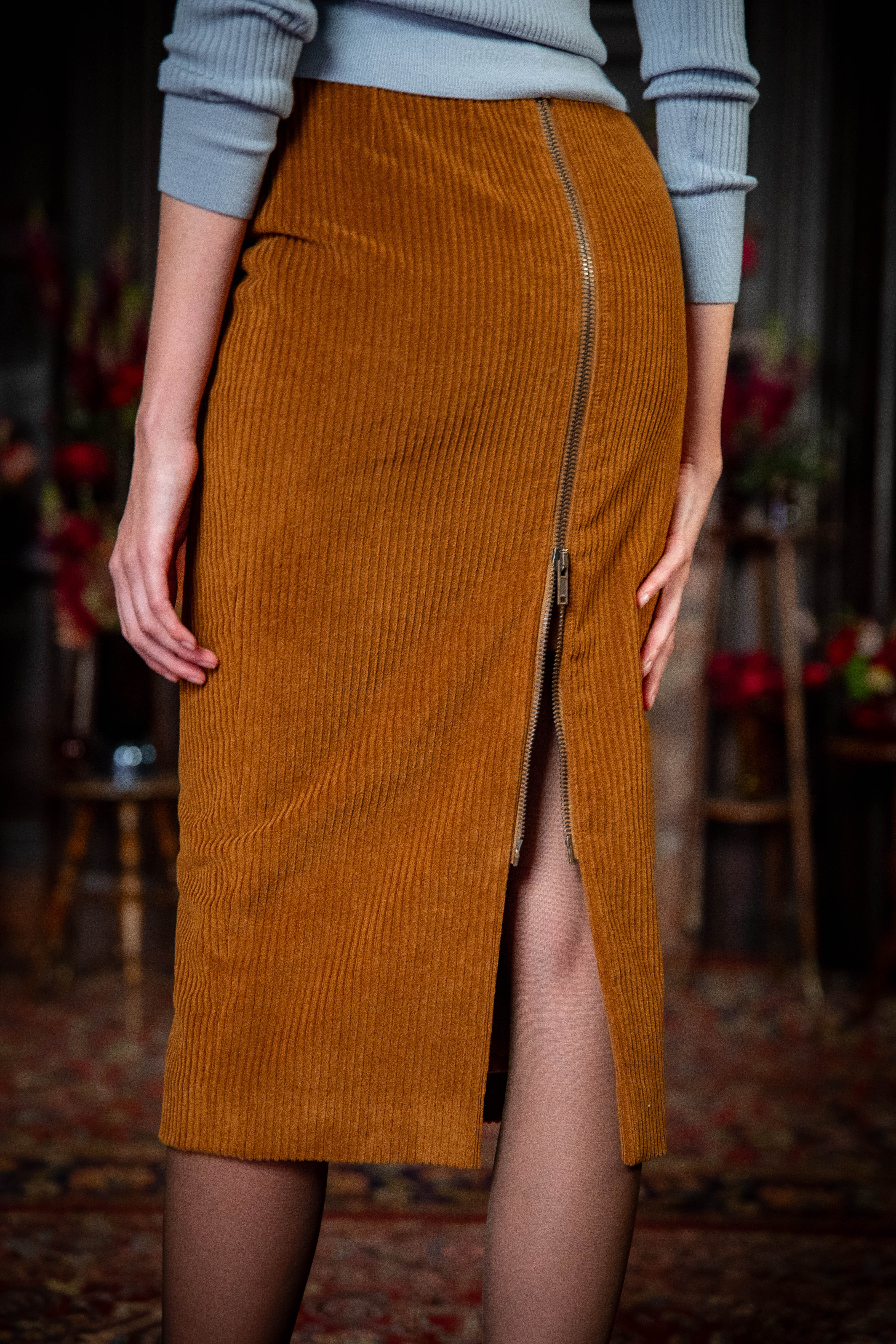THE TOE Rosenthaler Skirt brown Sサイズ Rosenthaler Skirt – THE TOÉ
