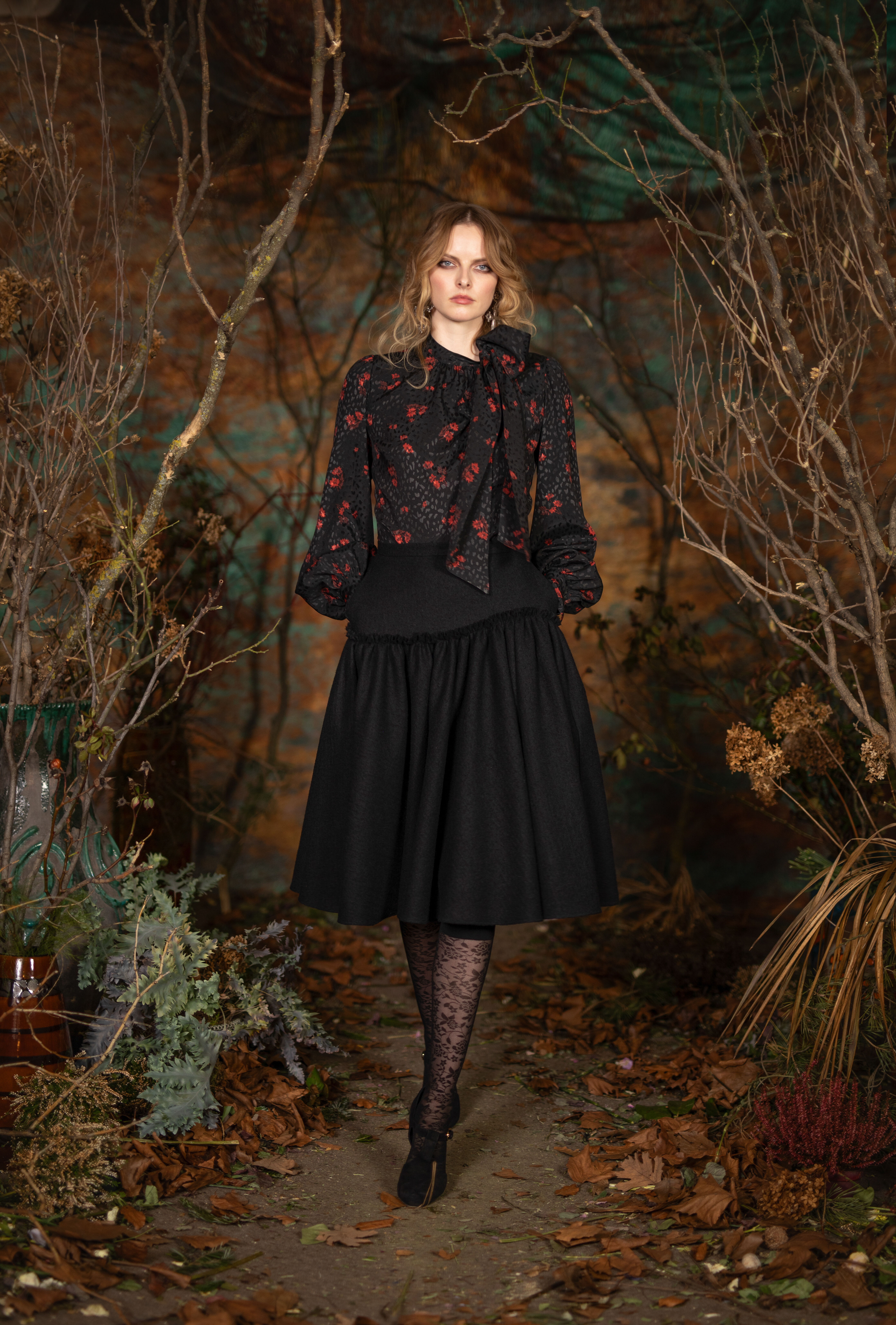 Sound of Silence Skirt black - Skirts by Lena Hoschek
