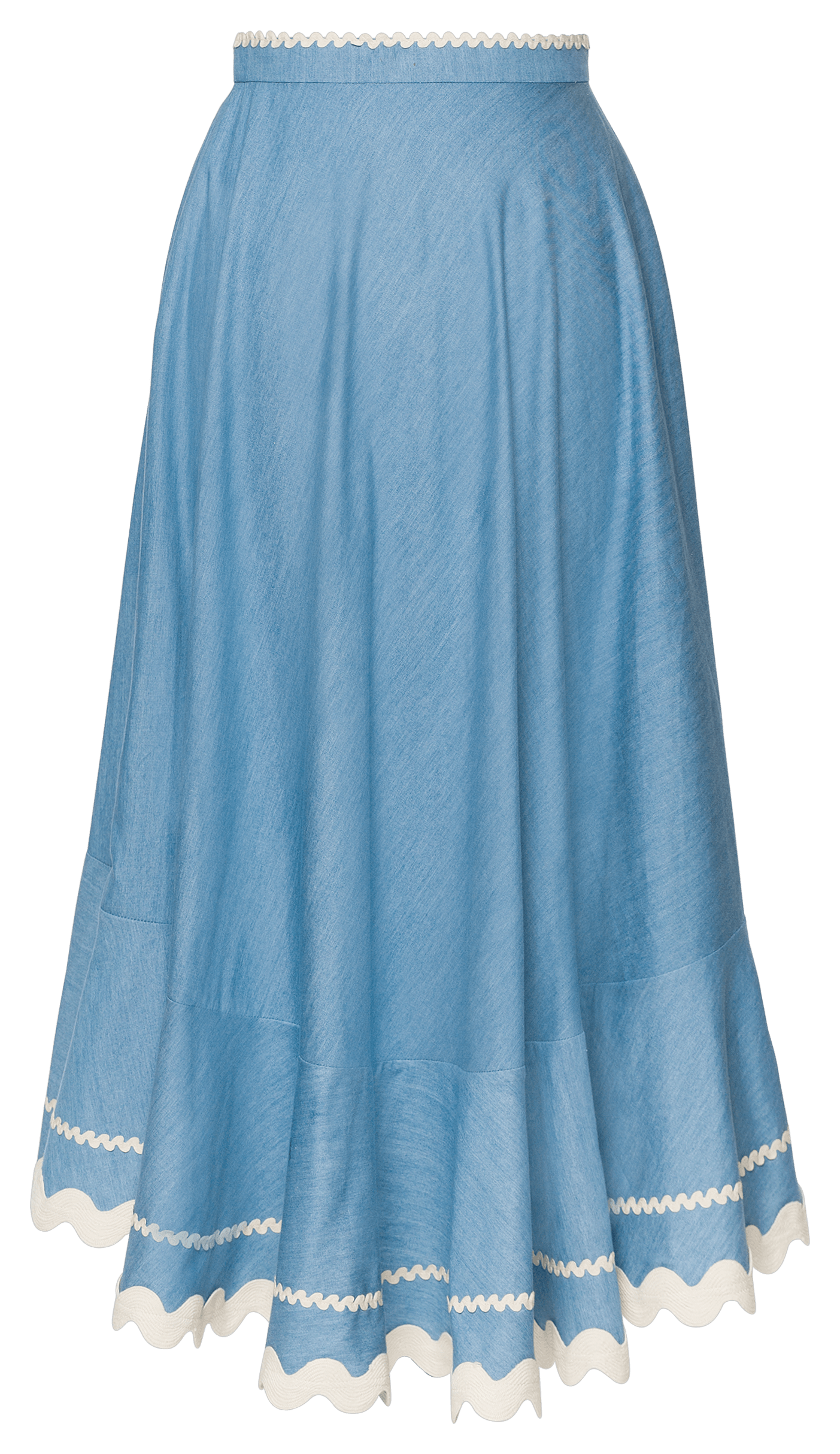 Riviera “Vela” Skirt – Lightweight Denim Summer Skirt by Lena Hoschek