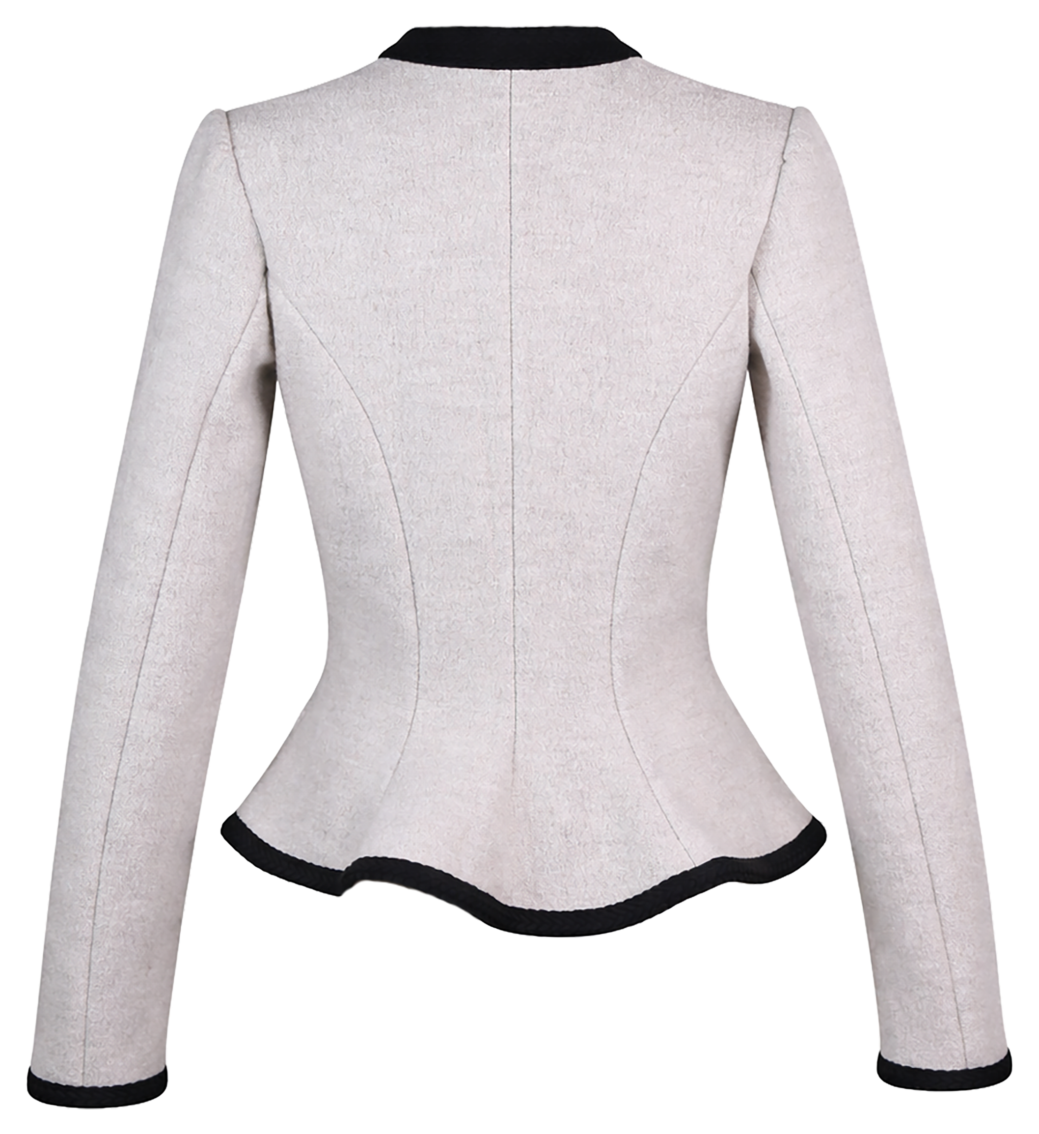 Tradition Fitted Jacket – Stand-Up Collar & Metal Buttons by Lena Tradition Fitted Jacket – Stand-Up Collar & Metal Buttons by Lena