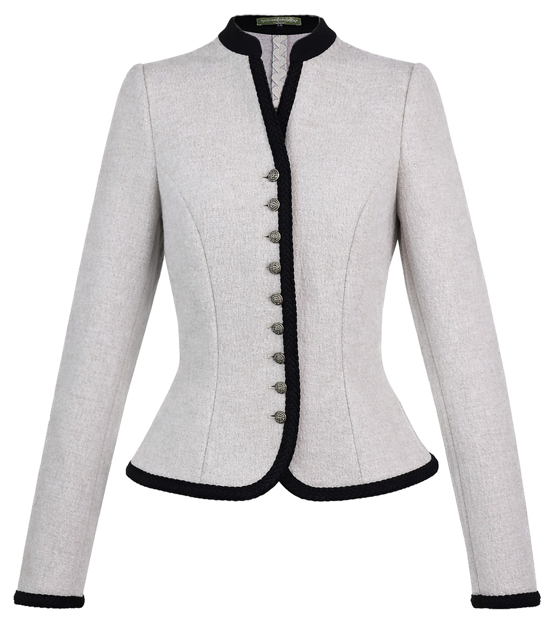 Tradition Fitted Jacket – Stand-Up Collar & Metal Buttons by Lena